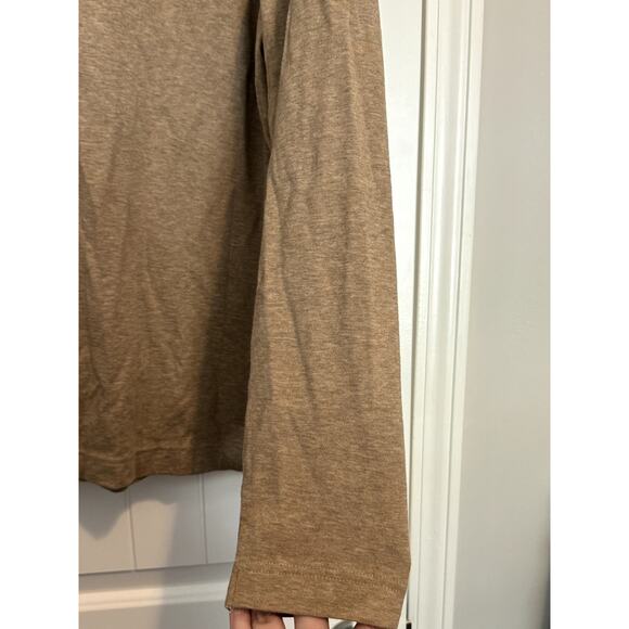 Banana Republic Khaki/Tan Long Sleeve Pullover with 1/4 Zip Size XL - Picture 9 of 12
